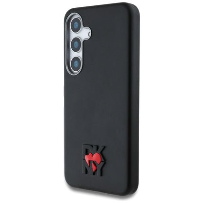 DKNY Leather Heart of NY Case for Samsung Galaxy S25 - Black_1