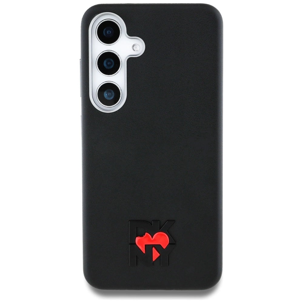 DKNY Leather Heart of NY Case for Samsung Galaxy S25 - Black_2