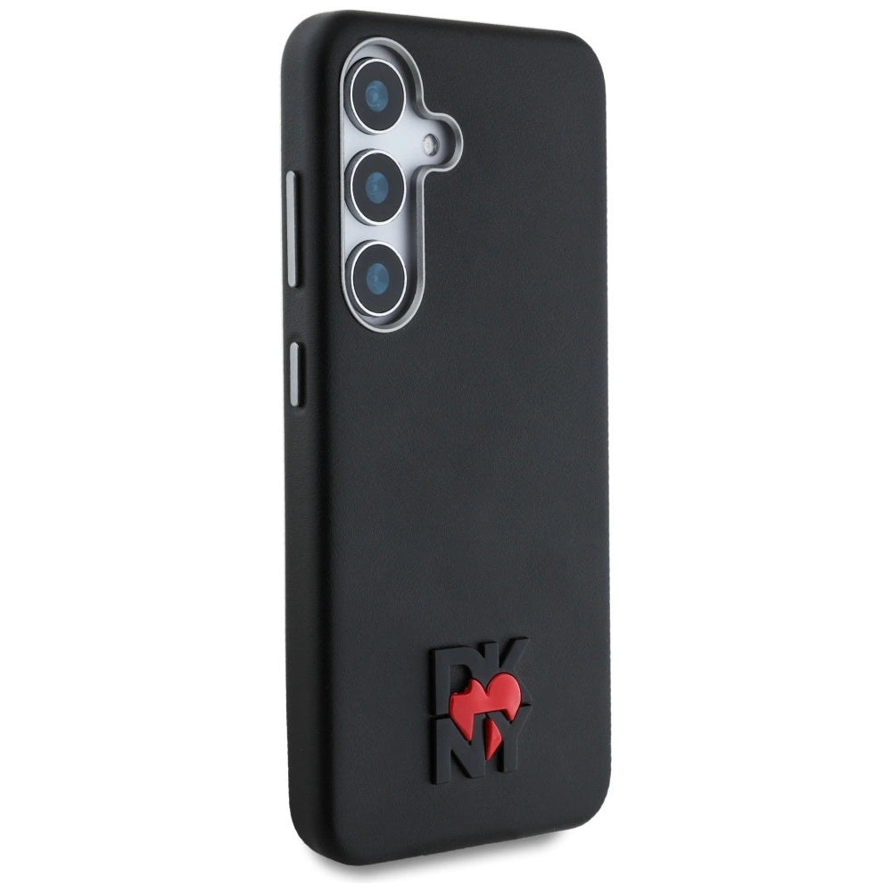 DKNY Leather Heart of NY Case for Samsung Galaxy S25 - Black_3