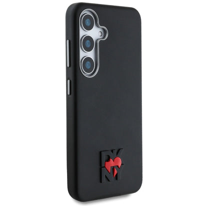 DKNY Leather Heart of NY Case for Samsung Galaxy S25 - Black_3