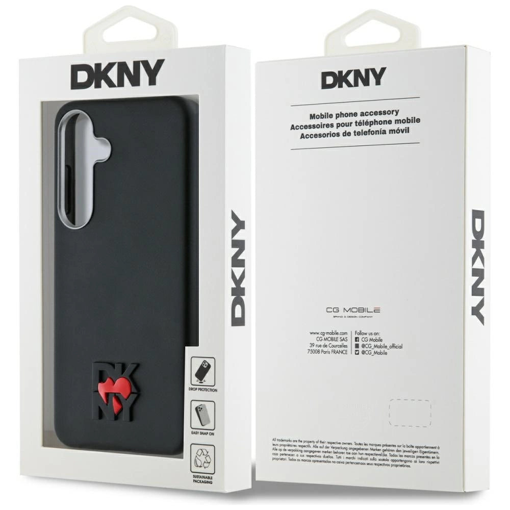 DKNY Leather Heart of NY Case for Samsung Galaxy S25 - Black_7