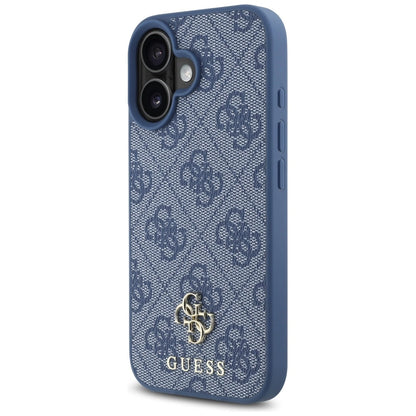 Guess HC PU 4G Small 4G and Classic Case for iPhone 16 MagSafe - Blue_1