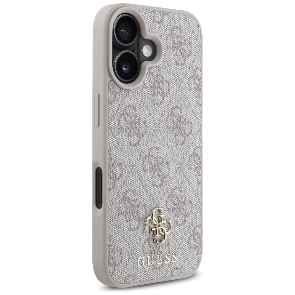 Guess HC PU 4G Small 4G and Classic iPhone 16 MagSafe Case - Pink_3