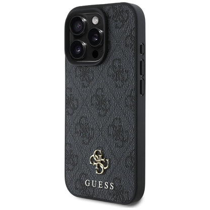 Guess HC PU 4G Small 4G and Classic Case for iPhone 16 Pro Max MagSafe - Black_1