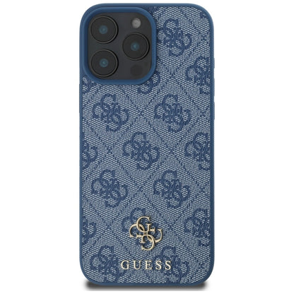 Guess HC PU 4G Small 4G and Classic Case for iPhone 16 Pro Max MagSafe - Blue_2