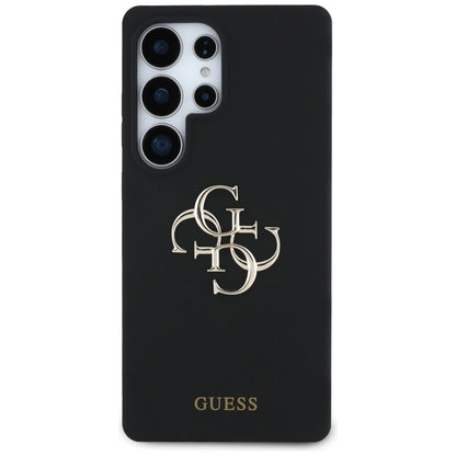 Guess Silicone Big 4G Logo Bottom Script case for Samsung Galaxy S25 Ultra - black_2