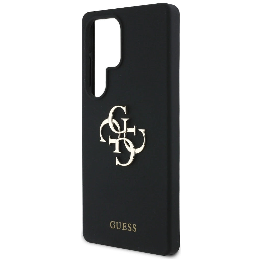 Guess Silicone Big 4G Logo Bottom Script case for Samsung Galaxy S25 Ultra - black_5