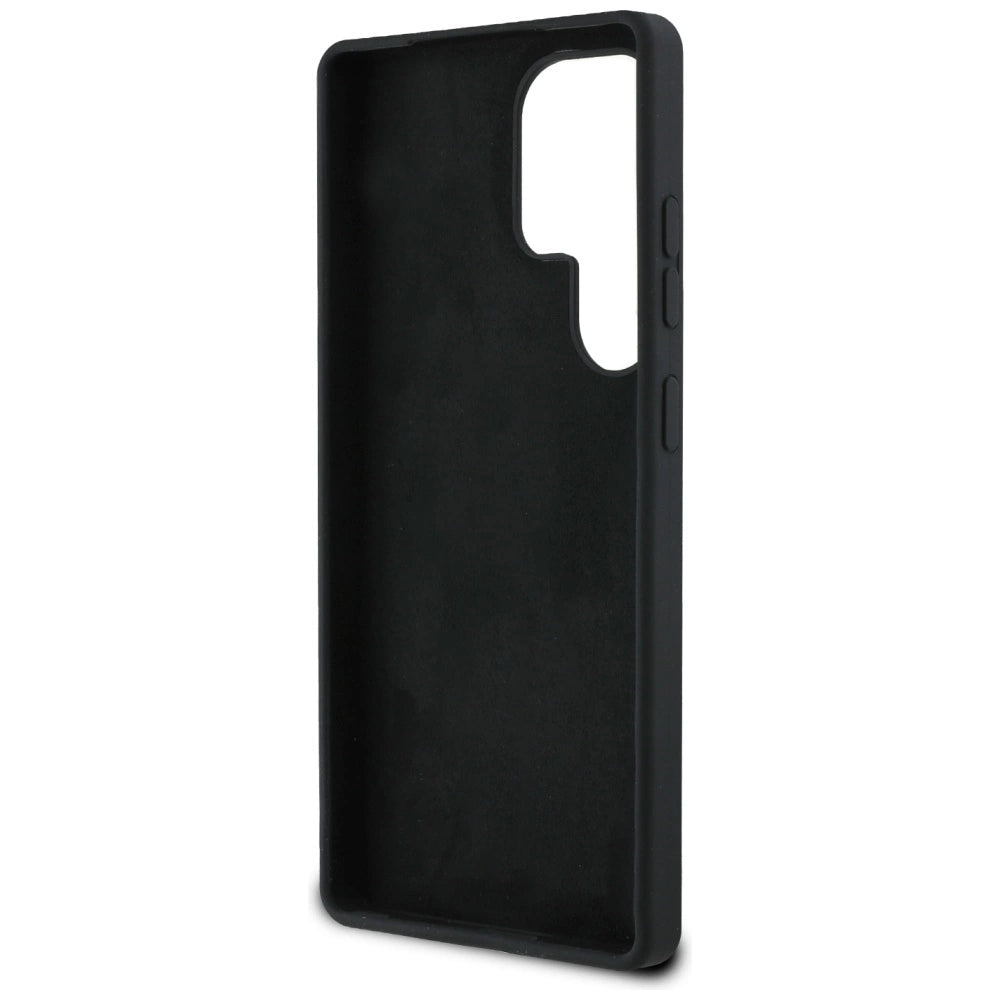 Guess Silicone Big 4G Logo Bottom Script case for Samsung Galaxy S25 Ultra - black_6