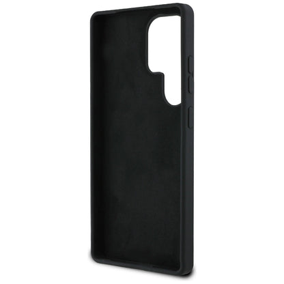 Guess Silicone Big 4G Logo Bottom Script case for Samsung Galaxy S25 Ultra - black_6