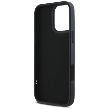 Karl Lagerfeld HC 3D Rubber Elongated Glitter iPhone 16 Pro Case - Black_6