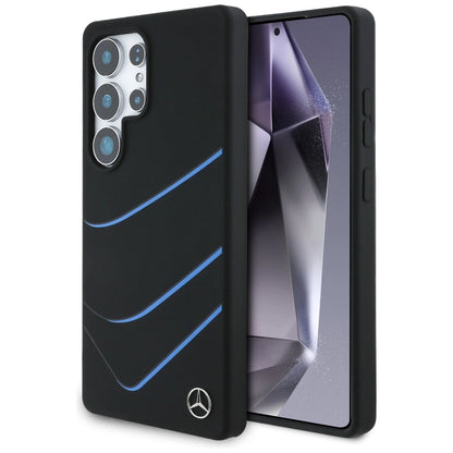 Mercedes Silicone Contrasted Curves MagSafe Case for Samsung Galaxy S25 Ultra - Black_0