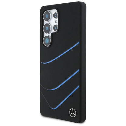 Mercedes Silicone Contrasted Curves MagSafe Case for Samsung Galaxy S25 Ultra - Black_1