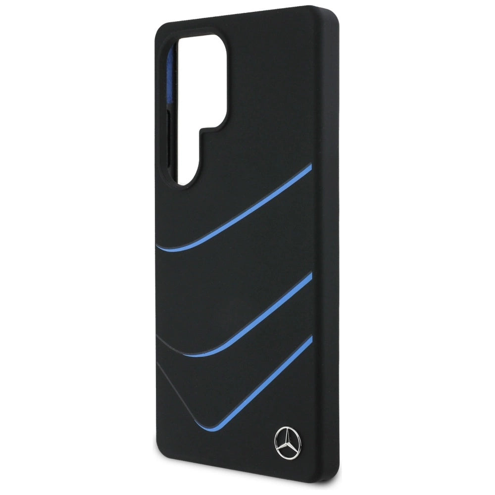 Mercedes Silicone Contrasted Curves MagSafe Case for Samsung Galaxy S25 Ultra - Black_5