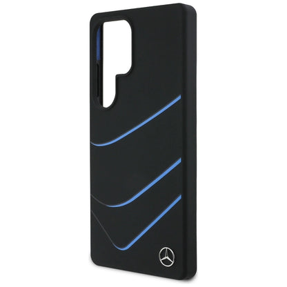 Mercedes Silicone Contrasted Curves MagSafe Case for Samsung Galaxy S25 Ultra - Black_5