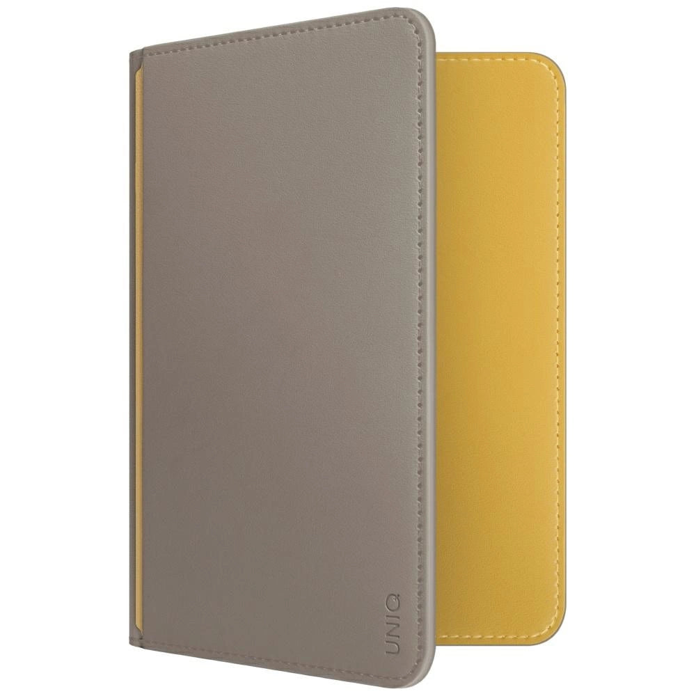 Uniq Belmont RFID Blocking Passport Case - Grey/Yellow_0