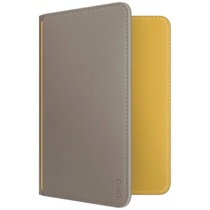 Uniq Belmont RFID Blocking Passport Case - Grey/Yellow_0
