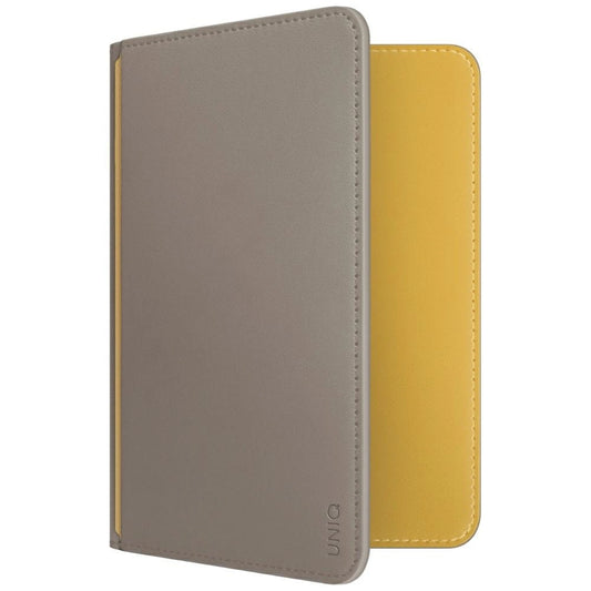 Uniq Belmont RFID Blocking Passport Case - Grey/Yellow_0