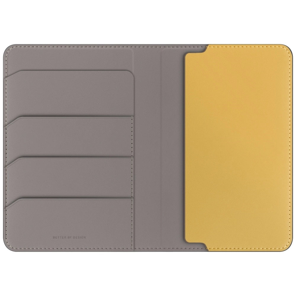 Uniq Belmont RFID Blocking Passport Case - Grey/Yellow_1