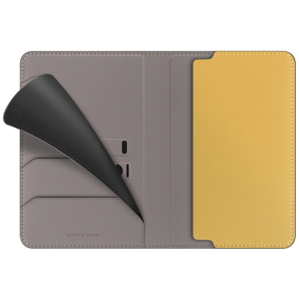 Uniq Belmont RFID Blocking Passport Case - Grey/Yellow_2