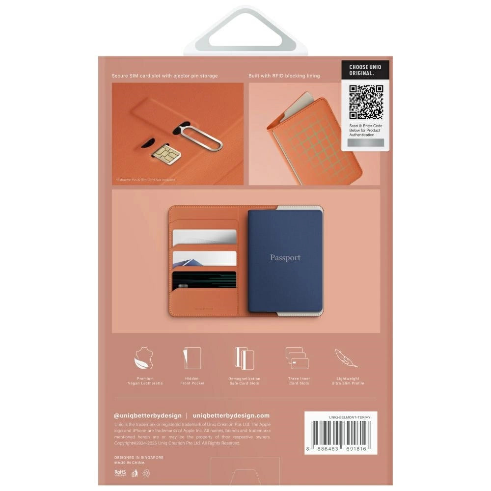 Uniq Belmont RFID Blocking Passport Case - Ivory_6