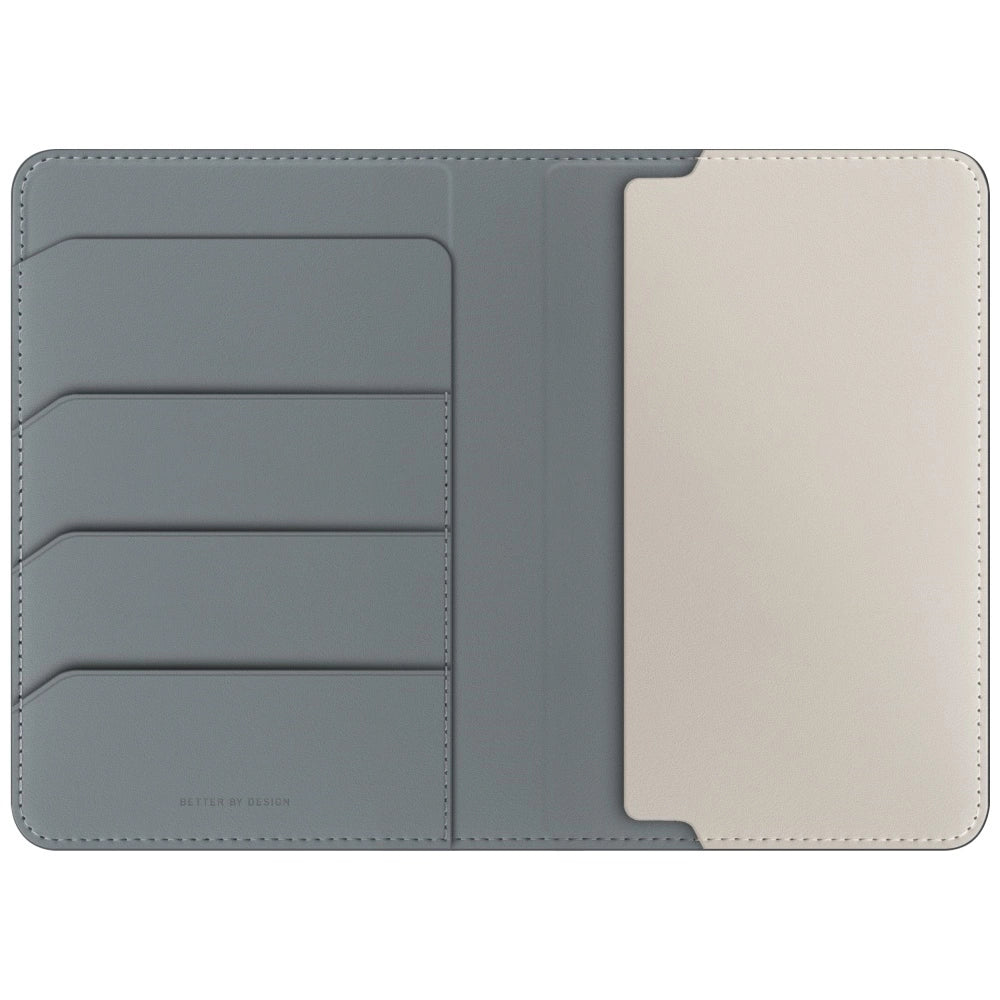 Uniq Belmont RFID Blocking Passport Case - Green/Ivory_1