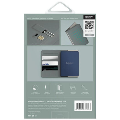 Uniq Belmont RFID Blocking Passport Case - Green/Ivory_6