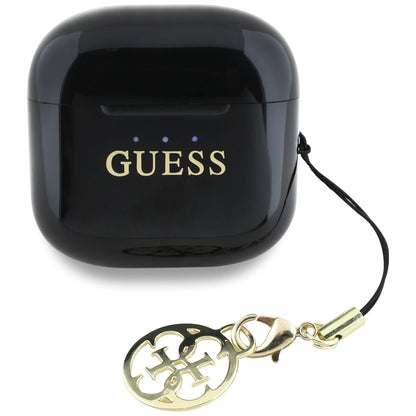 Guess Glossy Effect Printed Classic Logo &amp; Charm TWS headphones - black_2