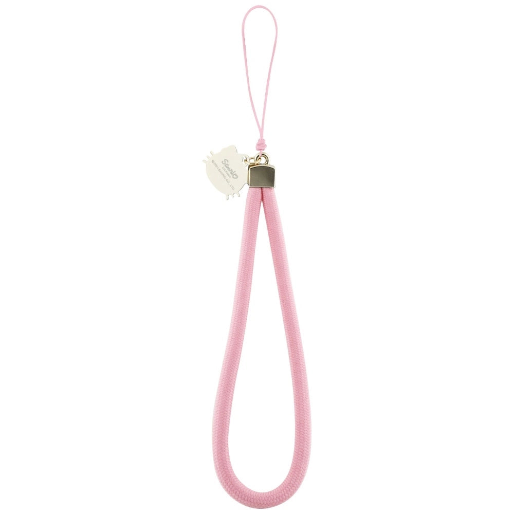 Hello Kitty Nylon Cord Kitty Head Phone Charm - Pink_1