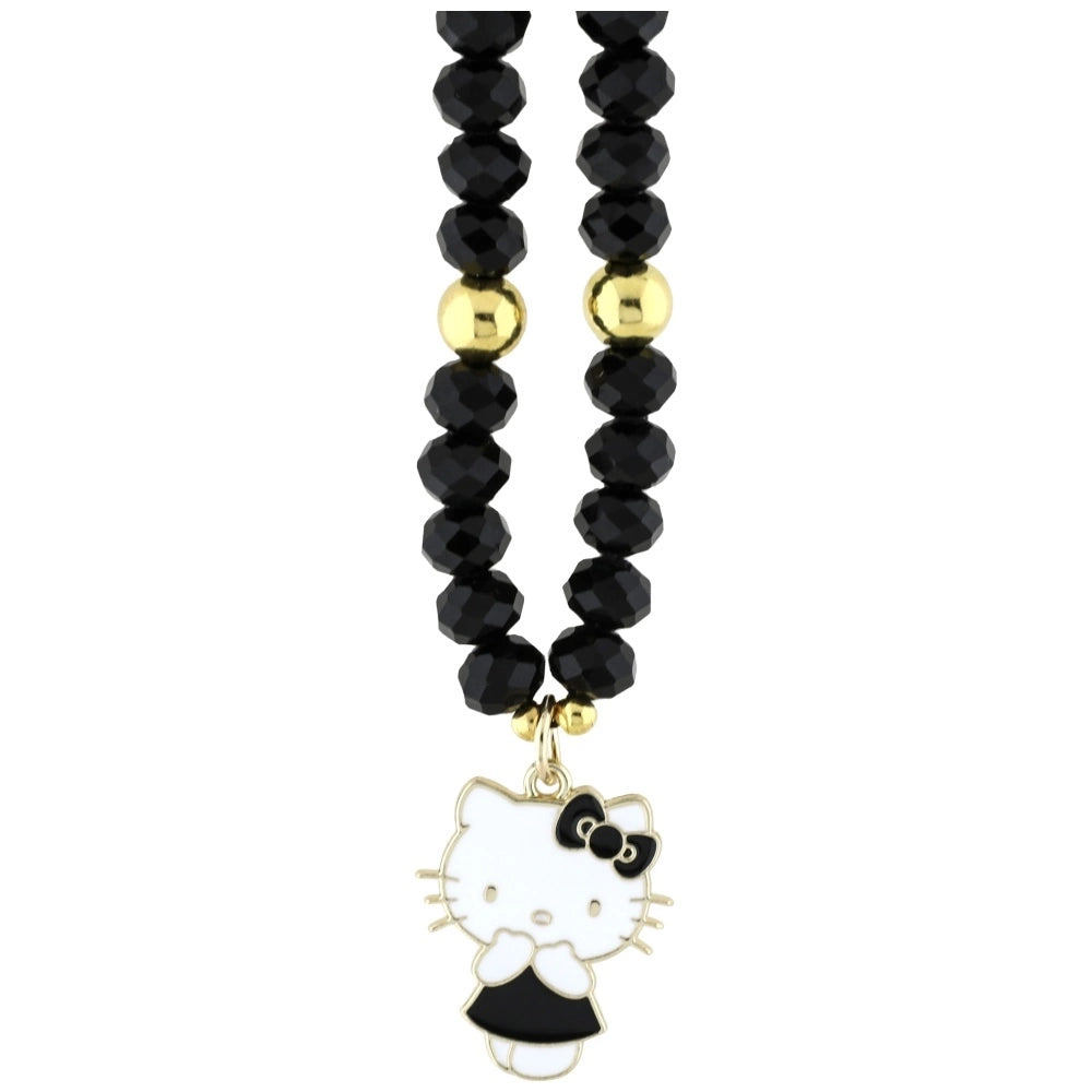 Hello Kitty Pearls and Beads Kitty Charm Phone Charm - Black_1