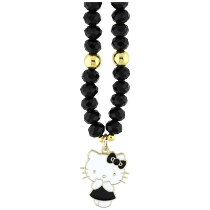 Hello Kitty Pearls and Beads Kitty Charm Phone Charm - Black_1