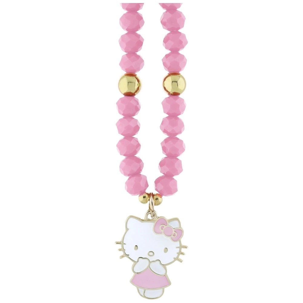 Hello Kitty Pearls and Beads Kitty Charm Phone Charm - Pink_1