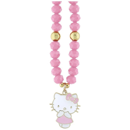 Hello Kitty Pearls and Beads Kitty Charm Phone Charm - Pink_1