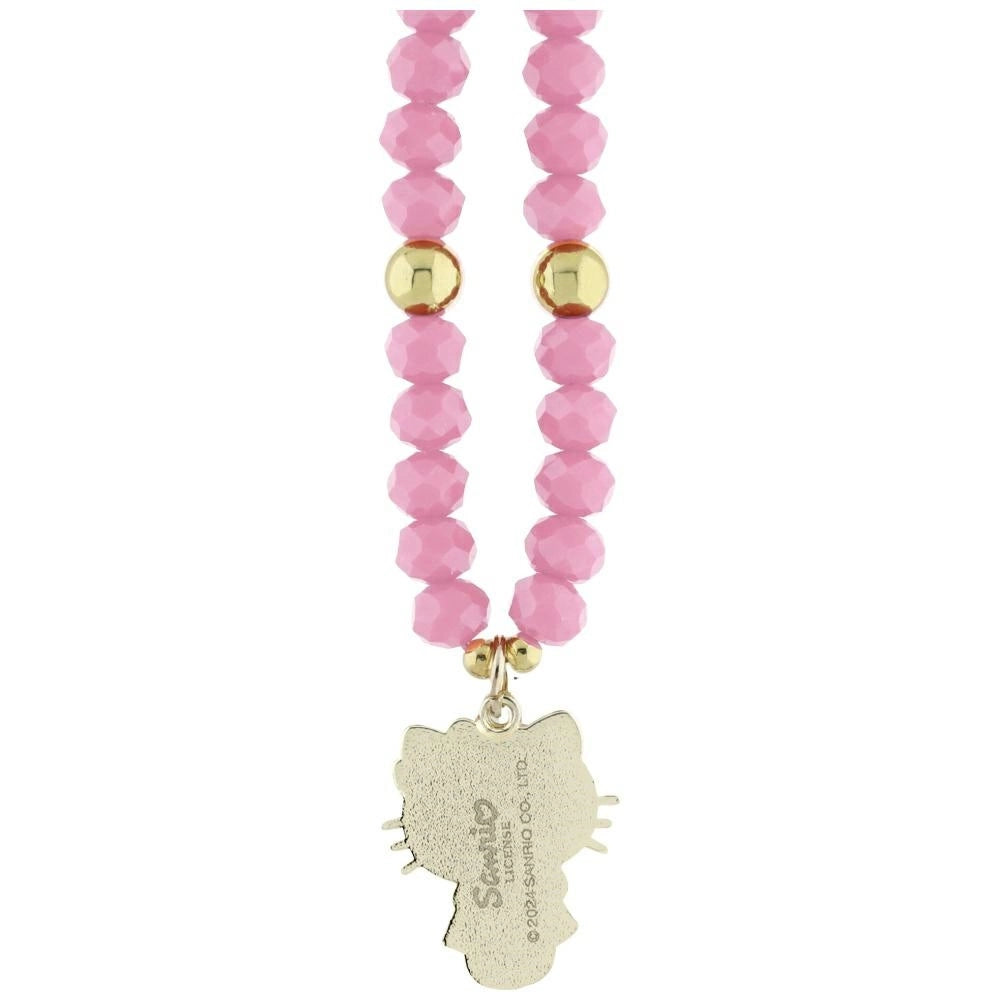 Hello Kitty Pearls and Beads Kitty Charm Phone Charm - Pink_2
