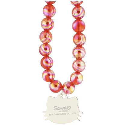 Hello Kitty Pearls Kitty Head Phone Charm - Red_2