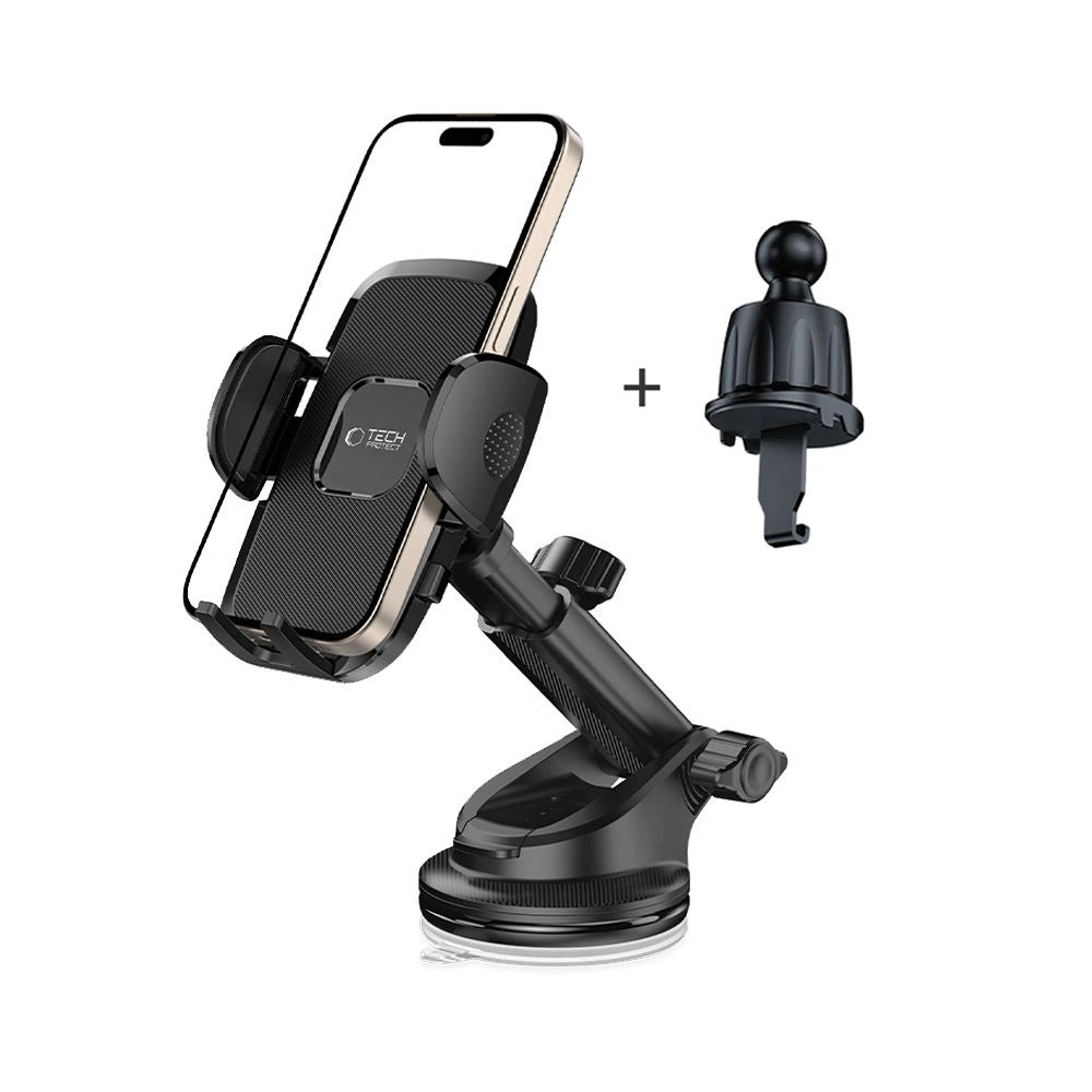 Tech-Protect V3 Car Holder for Dashboard, Windshield or Air Vent Mount - Black_1