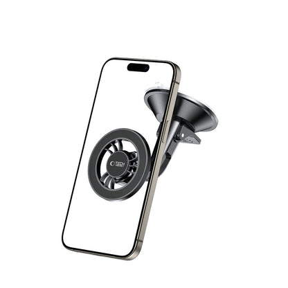 Tech-Protect N56 Magnetic MagSafe Car Holder for Cockpit, Windshield Mount - Black_0