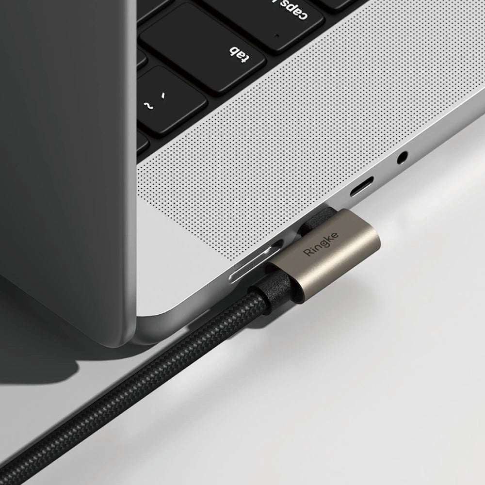 Ringke 3.2 gen. 2x2 USB-C, PD 3.1 240W 2m angled cable - black_5