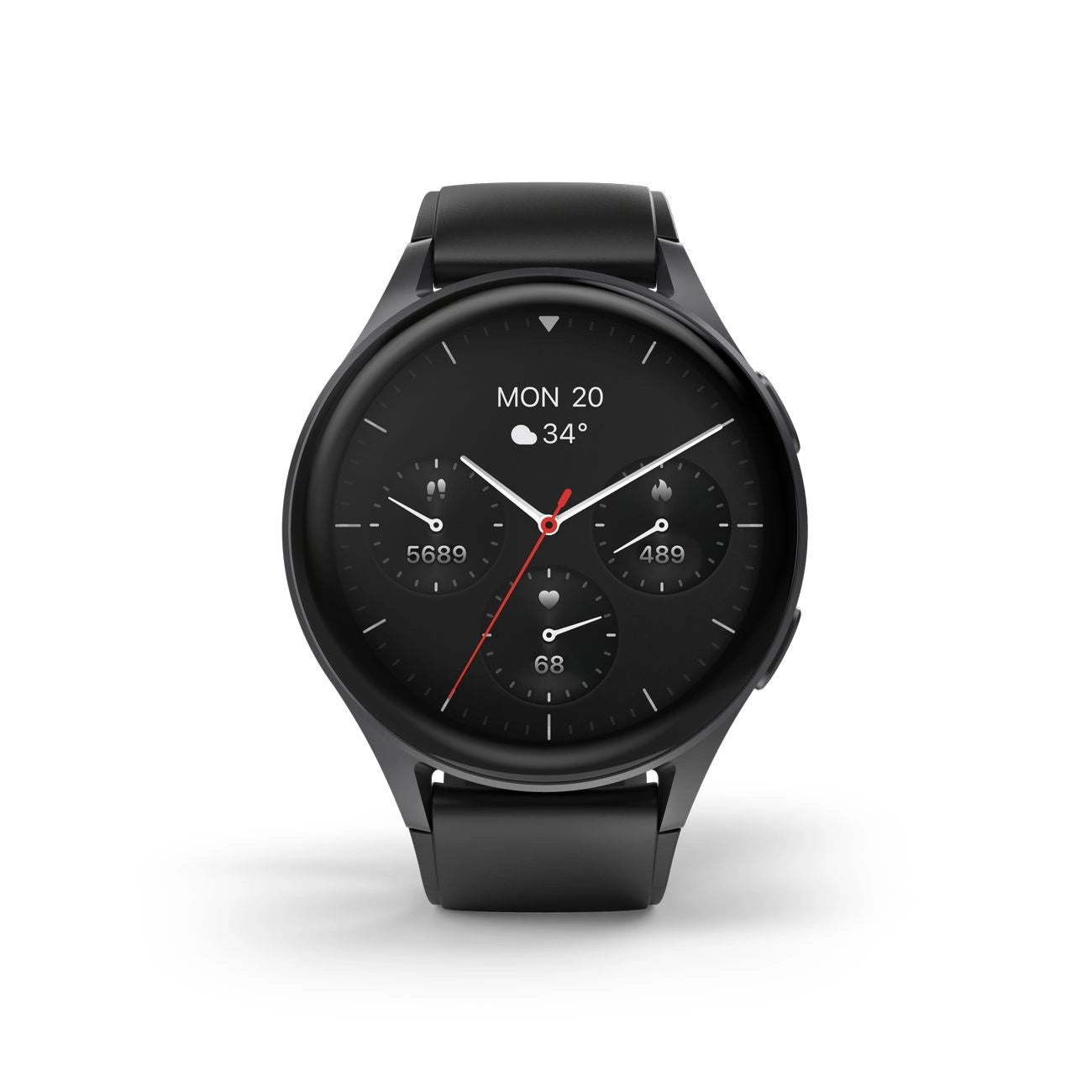 Hama 8900 GPS AMOLED Smartwatch 1.43" with Silicone Strap - Black_0