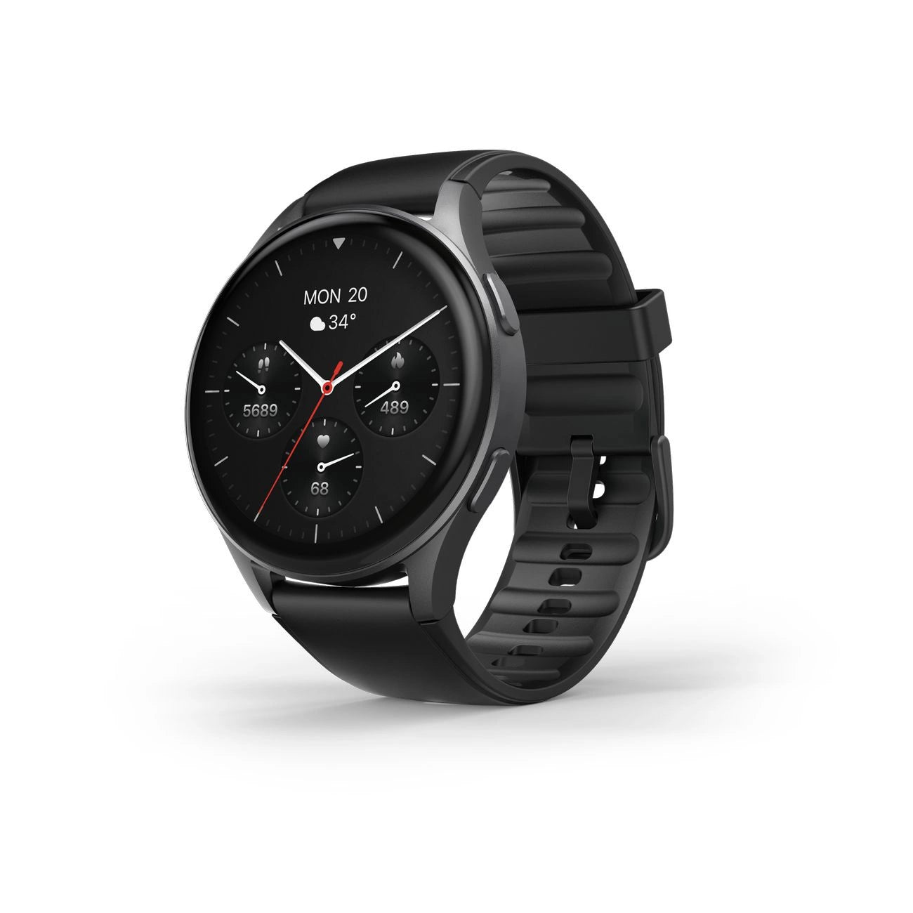 Hama 8900 GPS AMOLED Smartwatch 1.43" with Silicone Strap - Black_1