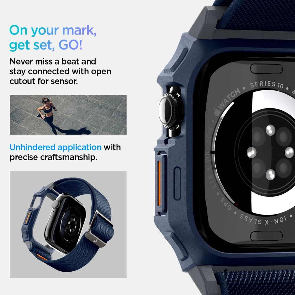 Spigen Lite Fit &quot;Pro&quot; Strap for Apple Watch 10 46mm - Navy Blue_11