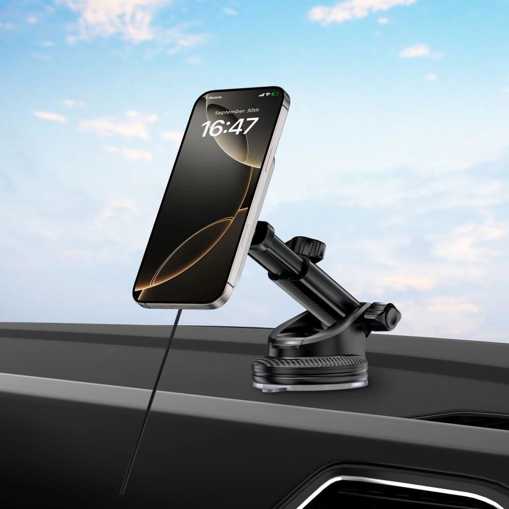 Tech-Protect MM15W-V9 Car Holder with MagSafe for Dashboard and Air Vent 15W - Black_7
