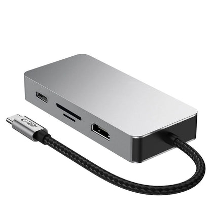 Tech-Protect HB05 HUB 9in1 USB-C + USB2.0 + USB3.0 + HDMI 4K 60HZ + SD / TF + PD100W + RJ45 adapter - gray_2