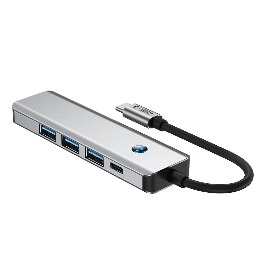 Tech-Protect HB01 HUB Adapter 5in1 USB-C + USB3.0 + HDMI 4K 60Hz + PD100W - gray_2