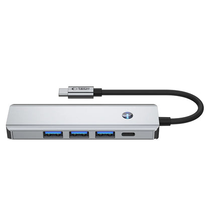 Tech-Protect HB01 HUB Adapter 5in1 USB-C + USB3.0 + HDMI 4K 60Hz + PD100W - gray_3