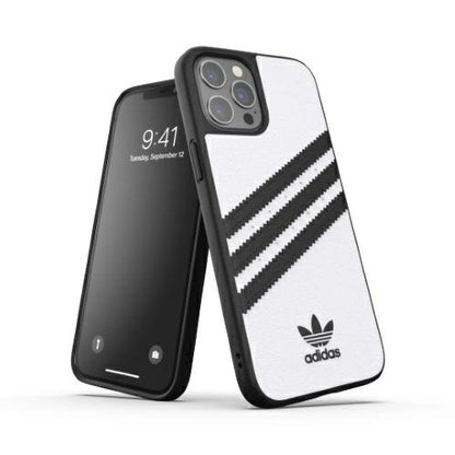 Adidas OR Moulded Case PU for iPhone 12 Pro Max - White/Black_0