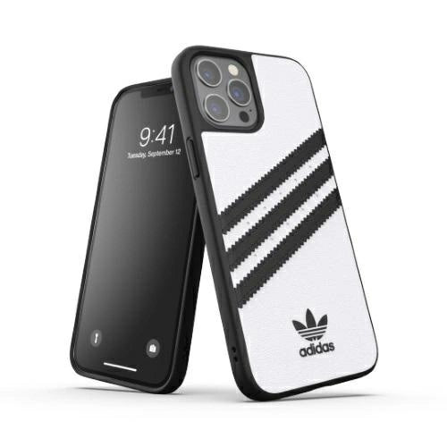 Adidas OR Moulded Case PU for iPhone 12 Pro Max - White/Black_0