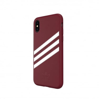Adidas OR Molded PU Suede case for iPhone X / XS - burgundy_1