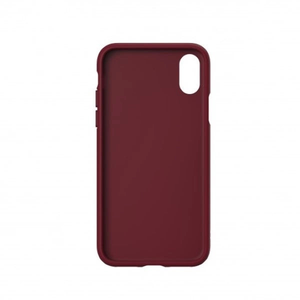 Adidas OR Molded PU Suede case for iPhone X / XS - burgundy_4