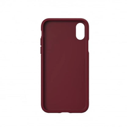 Adidas OR Molded PU Suede case for iPhone X / XS - burgundy_4