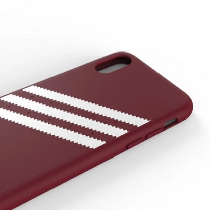 Adidas OR Molded PU Suede case for iPhone X / XS - burgundy_5